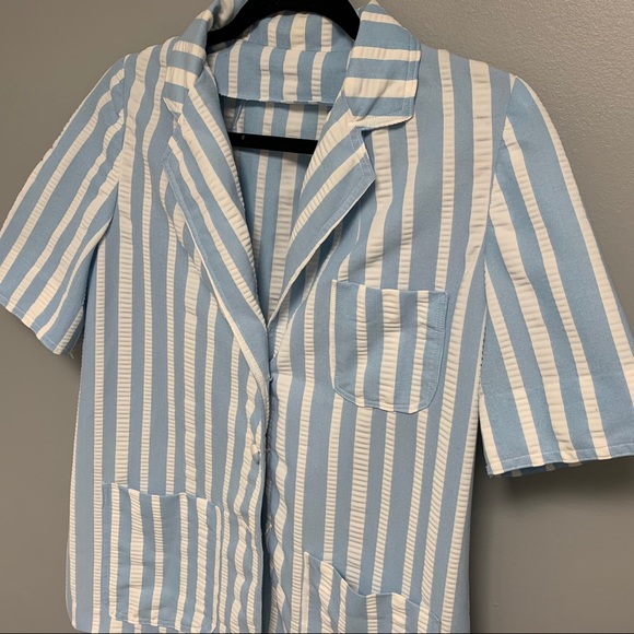 Vintage SET matching 1970s Women’s Stripe Outfit - Picture 5 of 16